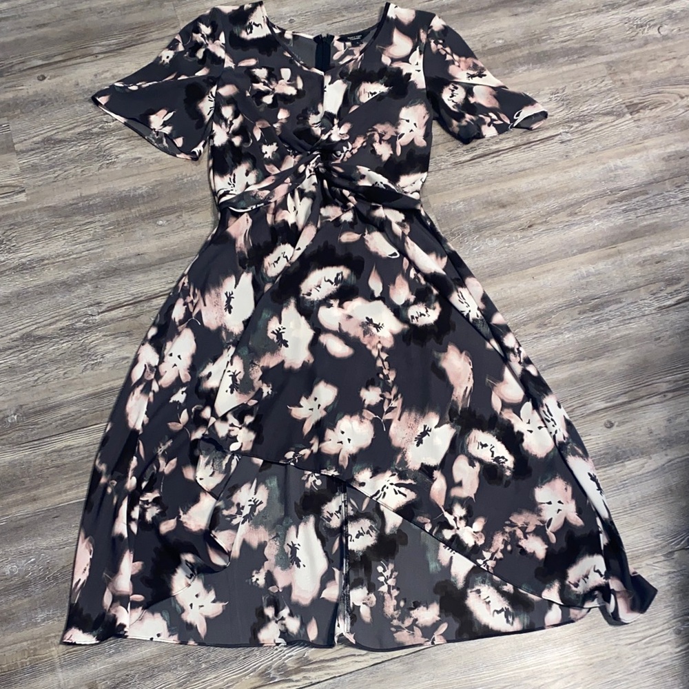 NWOT SIMPLY VERA WANG Floral A Line Dress S